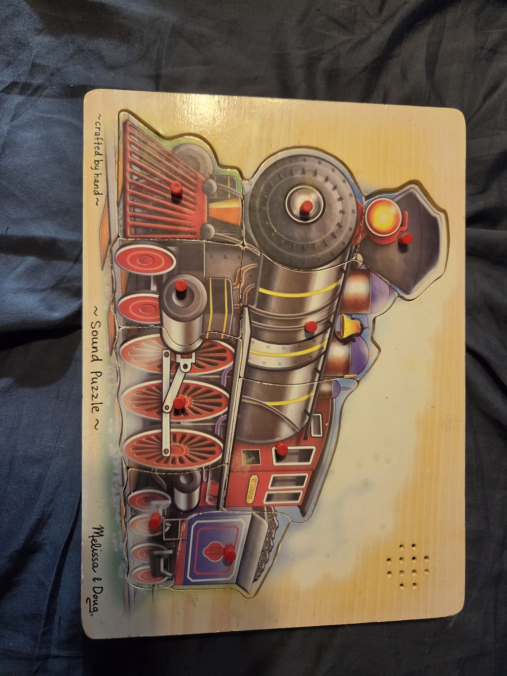 Melissa & Doug Red and Black Train Sound Puzzle